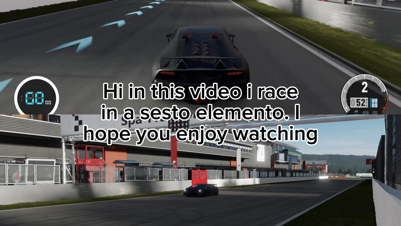 Racing a Lamborghini Sesto Elemento(Circuit of Spa-Francorchamps)