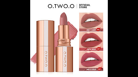 💋O.TWO.O matte waterproof lipstick