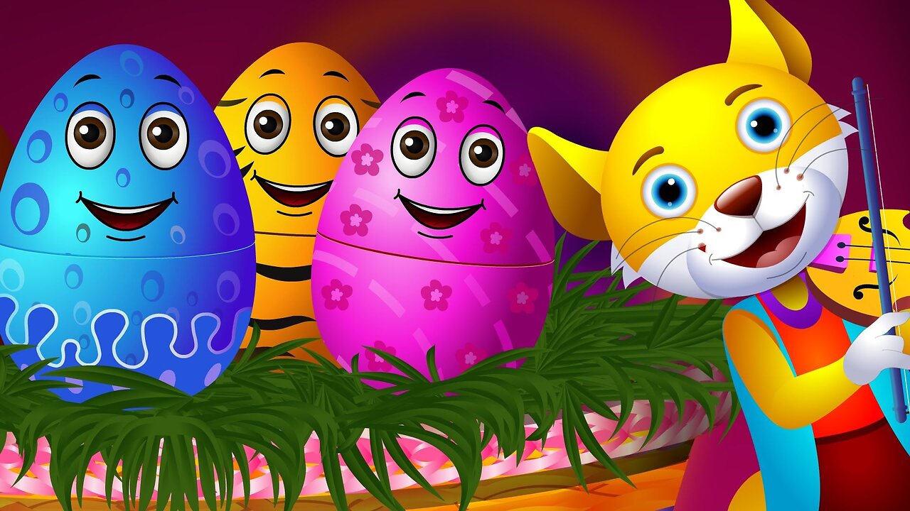 Learning Colors – Colorful Eggs on a Farm| Colors understanding