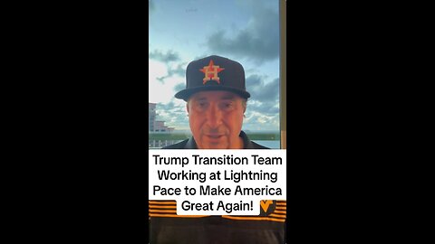 Trump Transition Team Working at Lightning Pace to Make America Great Again!