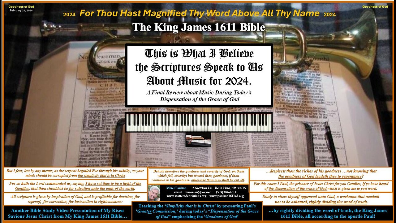 My Final Review of Music and the King James Bible