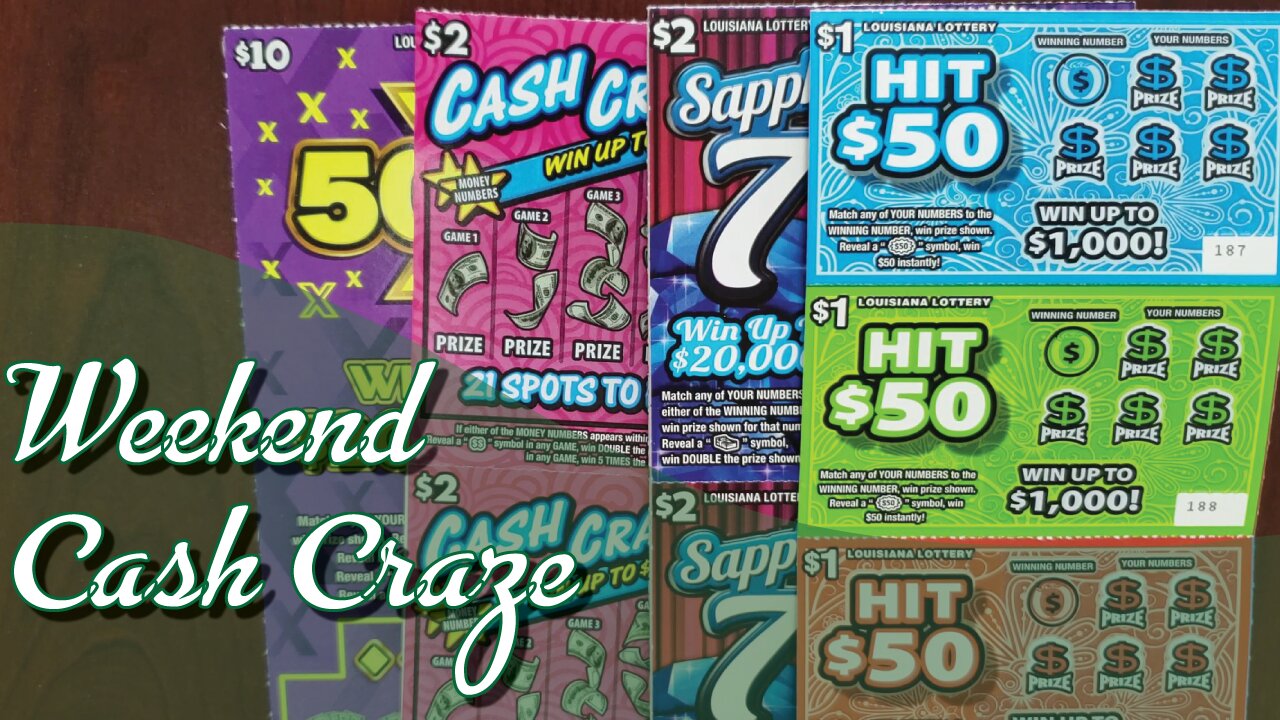 Weekend Cash Craze | Buy-U Scratchers | Louisiana Lottery