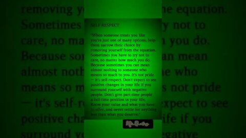 What is Self Respect||Strong Quotes of the day #shorts
