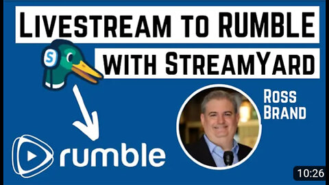 How to Livestream to Rumble with StreamYard - 2023 Tutorial