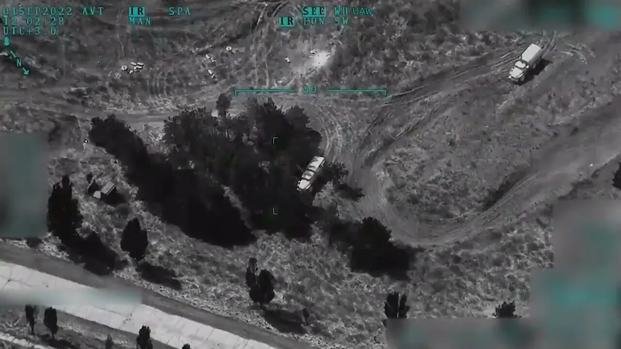 The use of the Bayraktar TB2 attack UAV by the APU on ammunition crates and cargo Ural