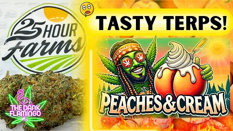 Trying Peaches & Cream THCa from 25 Hour Farms! The Dank Flamingo Cannabis Review!!