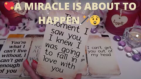 💖A MIRACLE IS ABOUT TO HAPPEN🪄😲 THEY CAN'T TAKE THEIR EYES OFF OF YOU!👀🪄💘 LOVE TAROT COLLECTIVE ✨