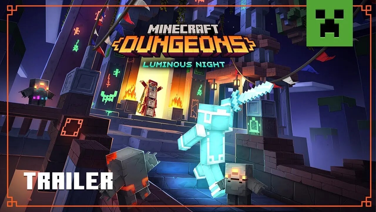 Minecraft Dungeons Luminous Night Launch Trailer