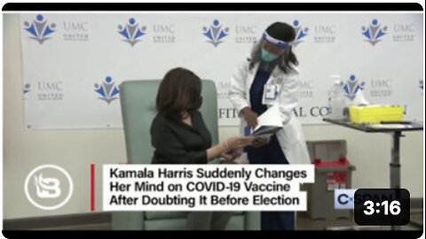 REVEALED!! KAMALA HARRIS - FAKE COVID-19 VACCINATION!!