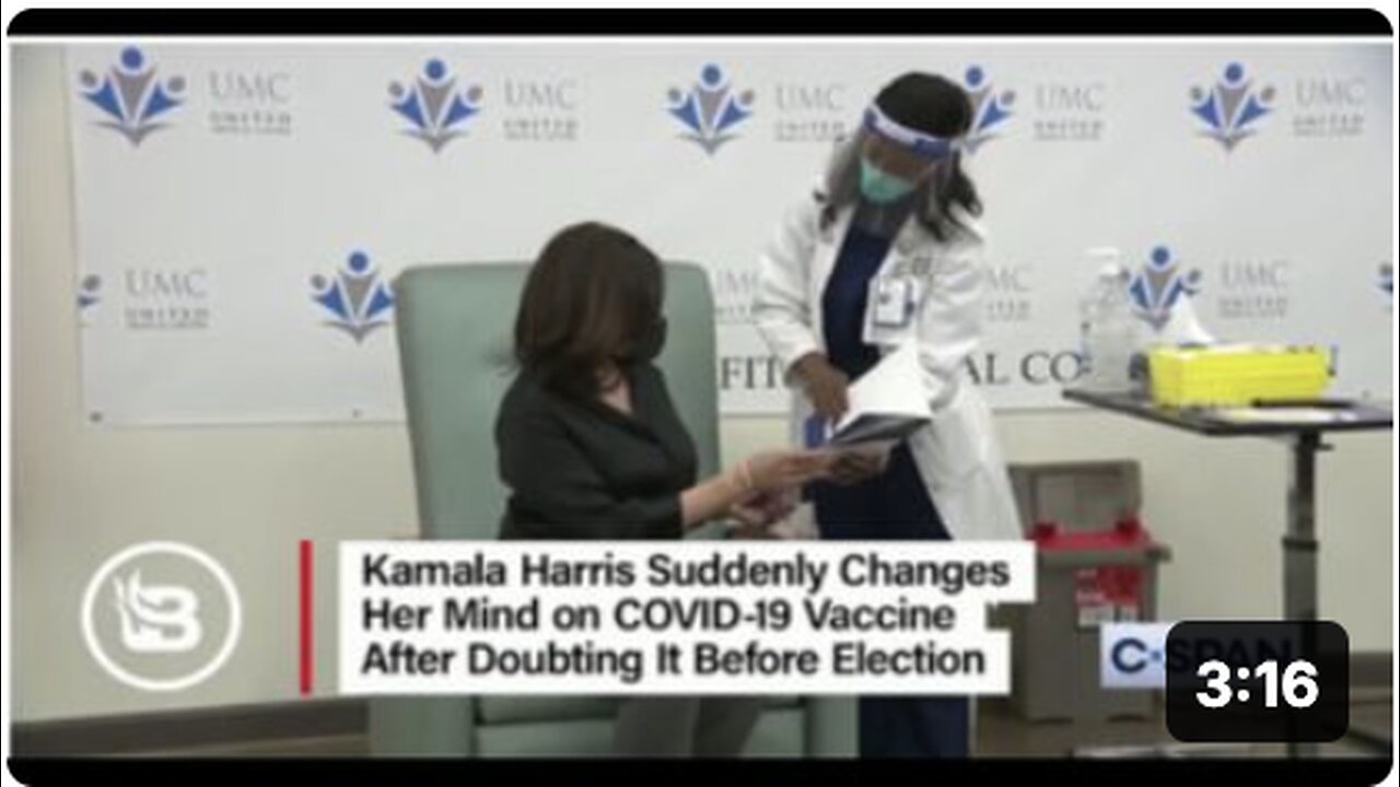 REVEALED!! KAMALA HARRIS - FAKE COVID-19 VACCINATION!!