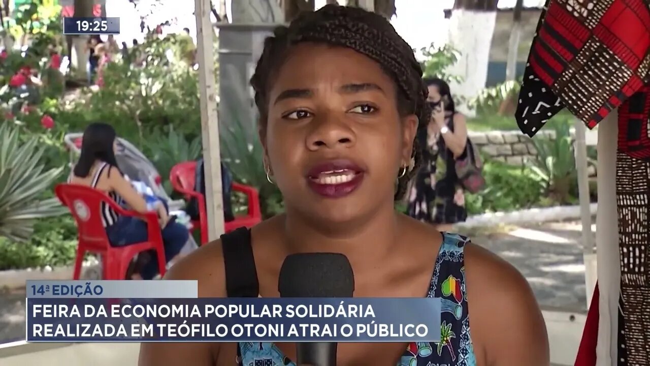 Feira da economia popular solidária realizada em Teófilo Otoni atrai o público