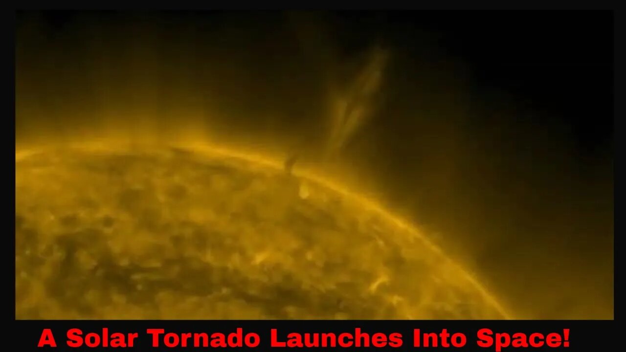 A Solar Tornado Launches Into Space!