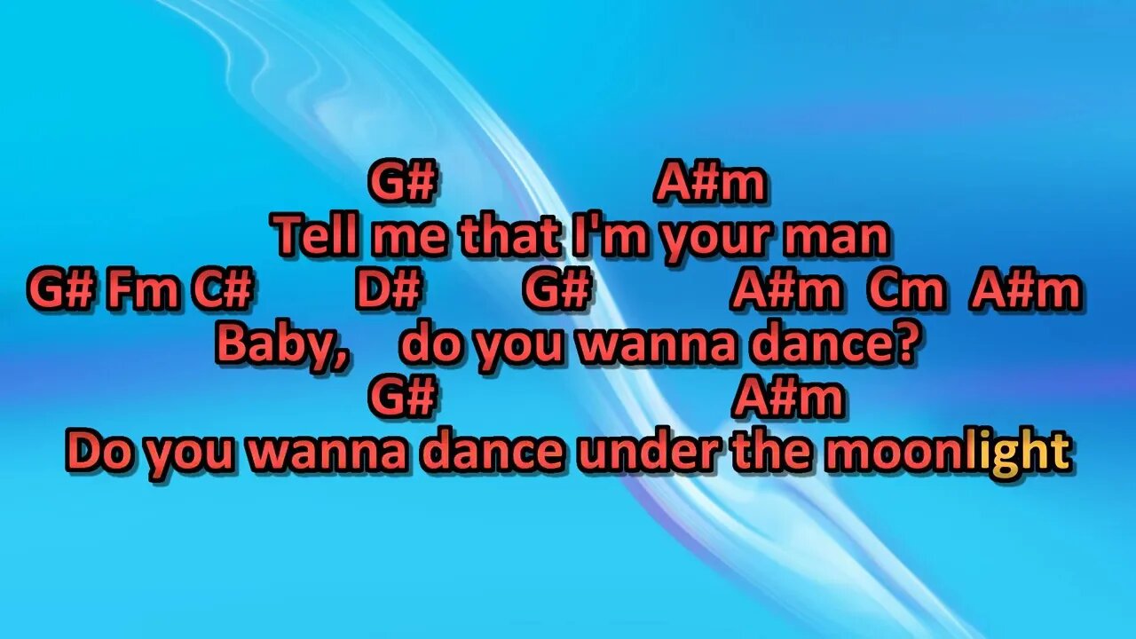 Do you wanna dance - Johnny Rivers karaoke playback