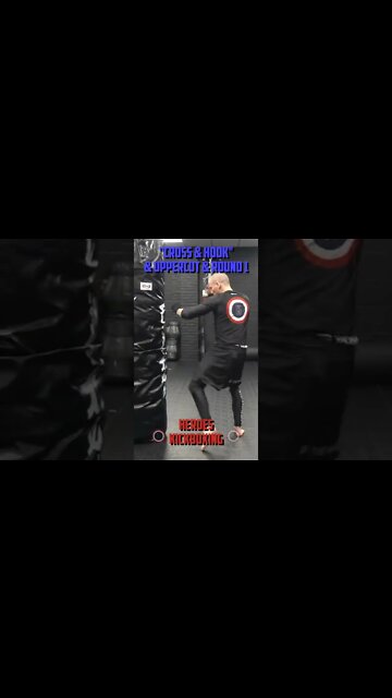 Heroes Training Center | Kickboxing & MMA "How To Throw A Cross & Hook & Uppercut & Round 1" #Shorts