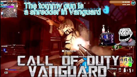 Tommy gun was Nasty in the Vanguard beta😬👌🏻