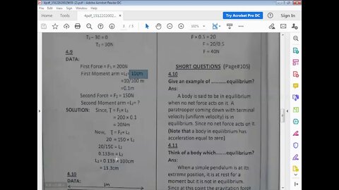 PHYSICS Class 8th CH#4Num#4 9+4 10