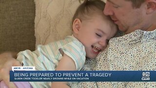 Queen Creek family nearly loses 2-year-old daughter in pool drowning