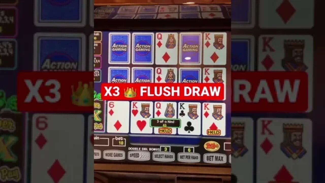 Royal Flush Draw #videopoker #lasvegas #jackpot #slots