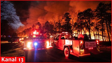 At least 4 wildfires are burning in bone dry New Jersey