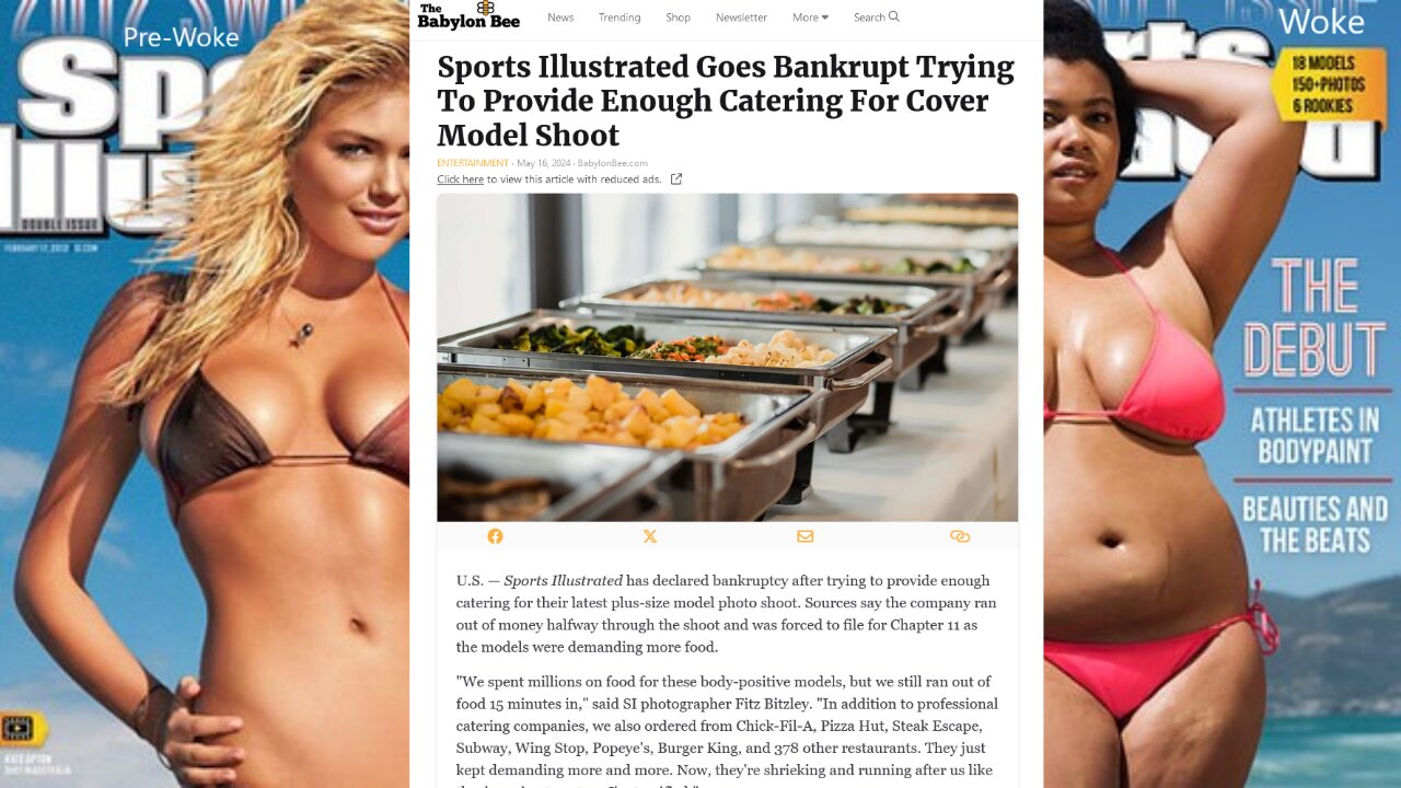 Sports Illustrated Goes Bankrupt Trying To Provide Enough Catering For Cover Model Shoot