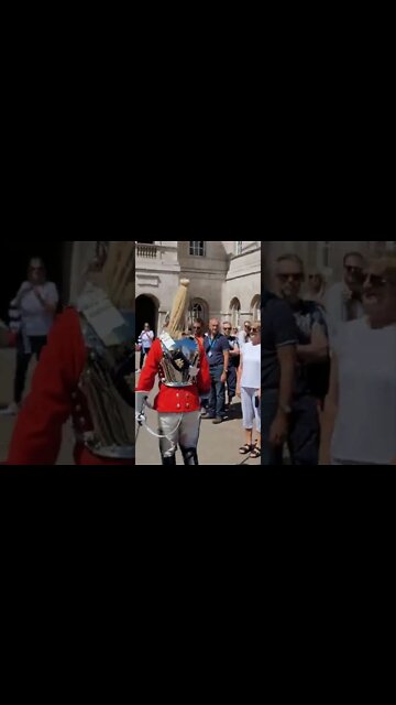 the queen's guard shouts stand clear #horseguardsparade