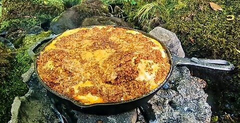 The Best Lasagna Ever cooked in Nature _ASMR Cooking