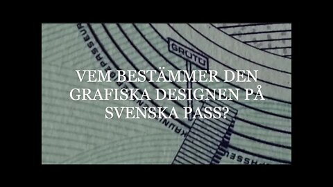 VEM DESIGNAR DET SVENSKA PASSET