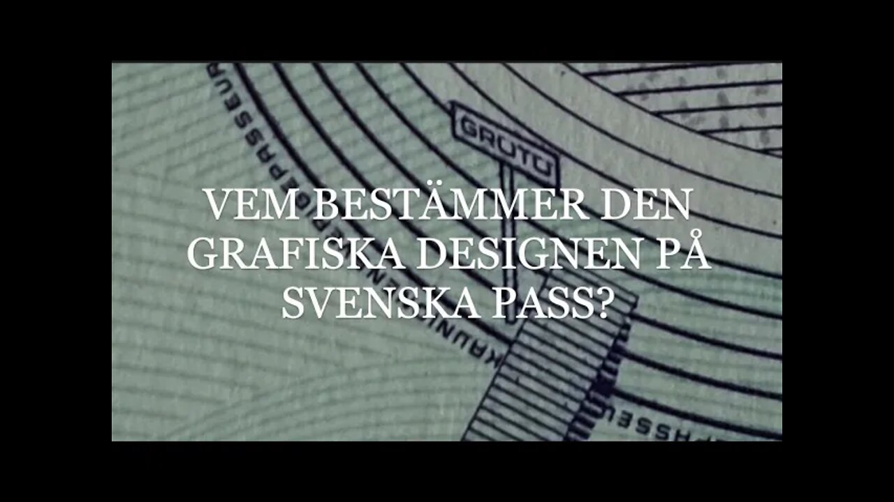 VEM DESIGNAR DET SVENSKA PASSET