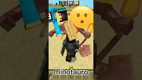 ENFRENTEI O MINOTAURO NO MINECRAFT 😱😱😱😱😱😱😱😱🏛😱🏛🏛🏛🏛😱😱#shorts #minecraft #grecia