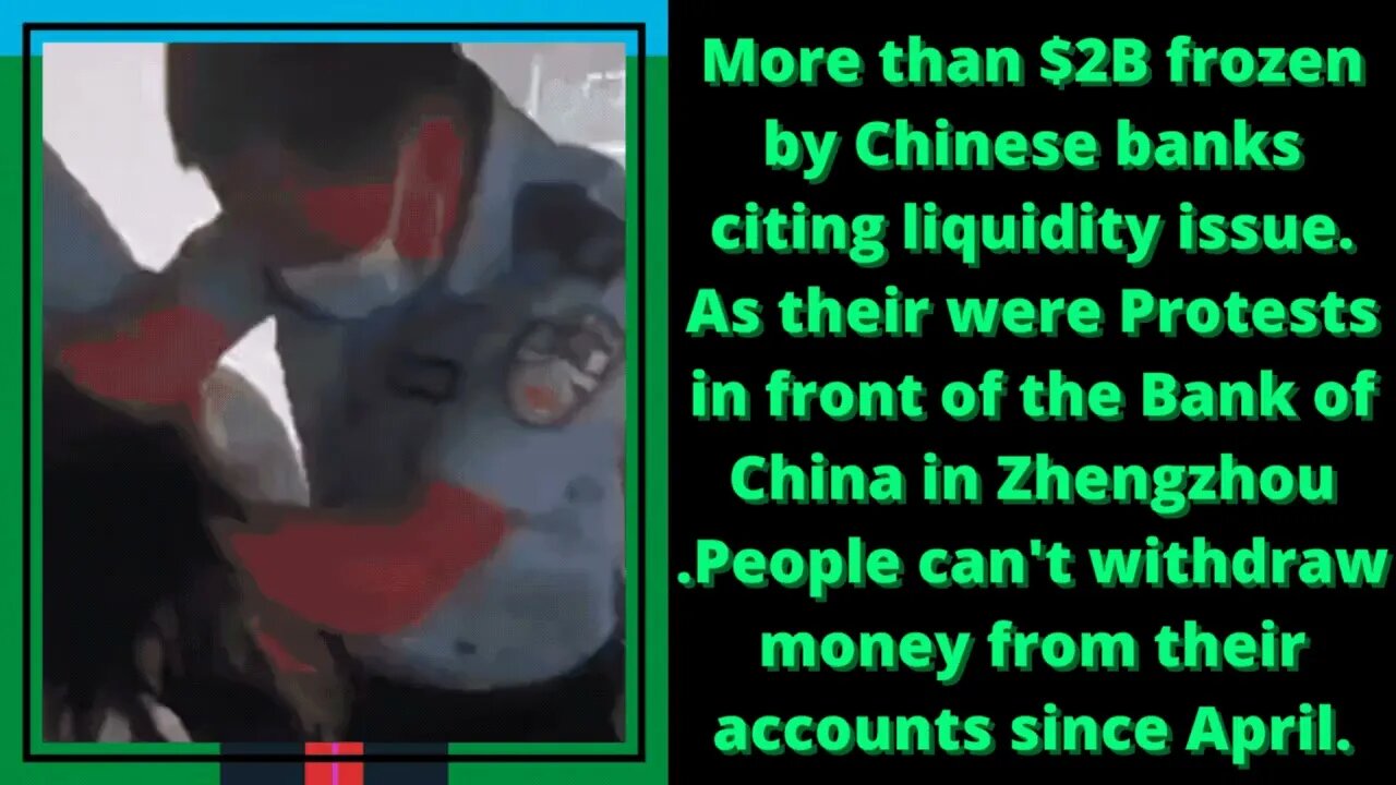 |NEWS| Bank of China in Zhengzhou Stops "The People" From Taking Money Out Of The Bank