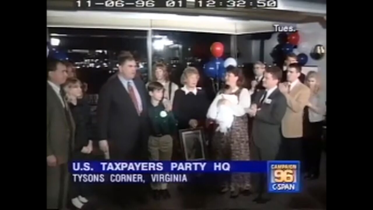 Howard Phillips concession speech in 1996 U.S. presidential election (November 6, 1996)