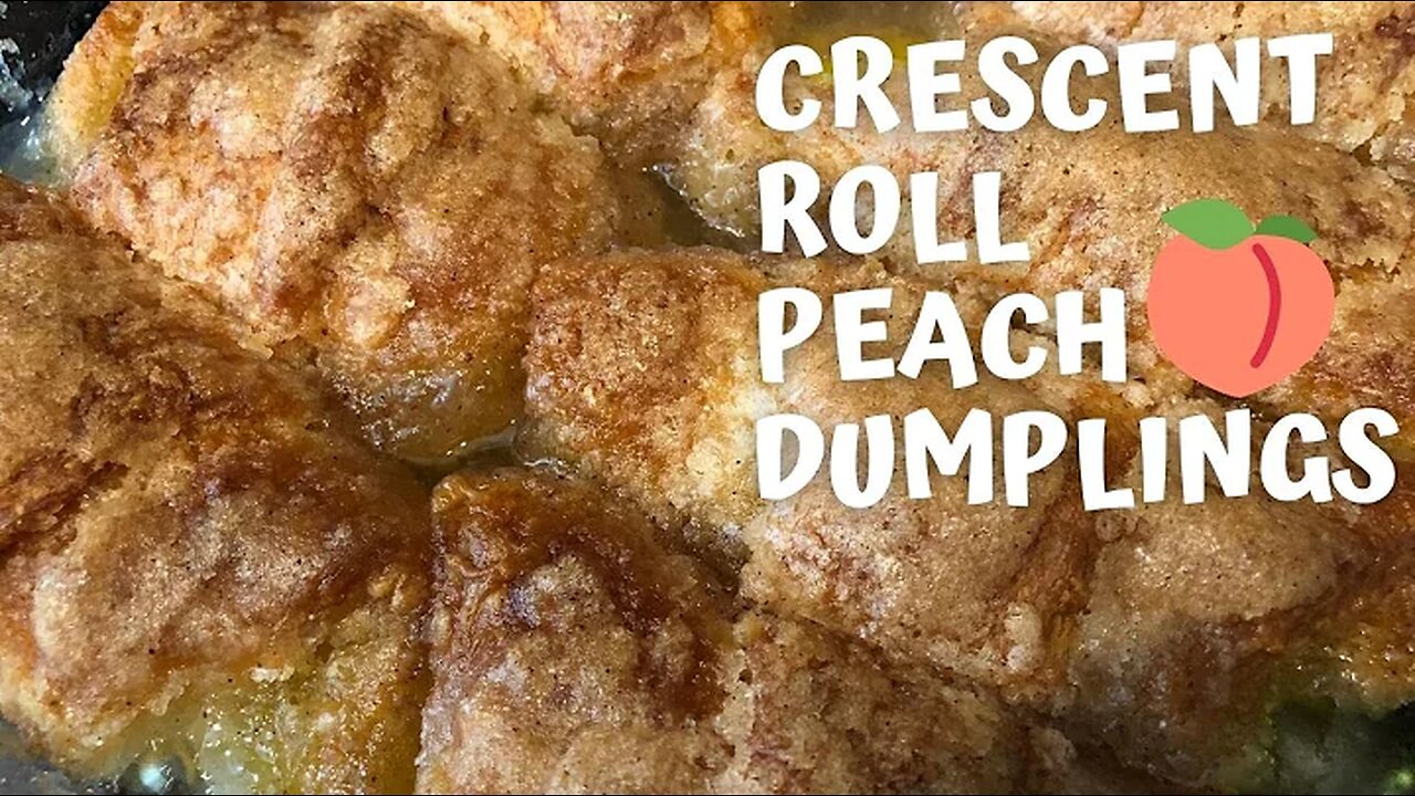 Crescent Roll Peach Dumplings | Simple and Delicious Recipe!