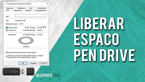 Como LIBERAR ESPAÇO em um PEN DRIVE lotado sem tirar ou apagar arquivos