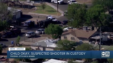 Suspected shooter in custody after shooting near 27th Ave and Van Buren