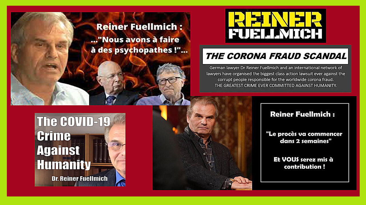 Maître Reiner FUELLMICH " Nous avons à faire à des psychopathes" (Hd 720)