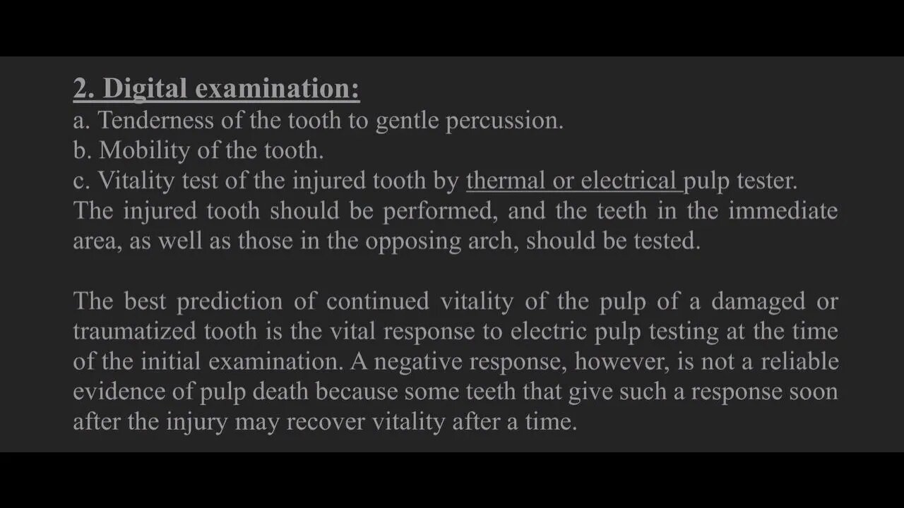 Pedodontics L14 (Dental Trauma In Children)