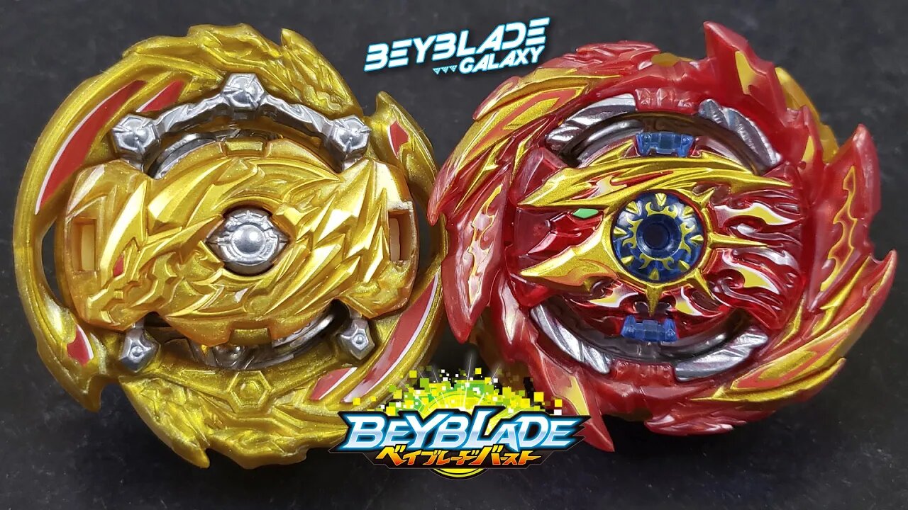 GRAND DRAGON .α'L.Fl GOU vs SUPER HYPERION .Xc 1A - Beyblade Burst ベイブレードバースト