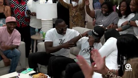 Elam and Neal draft night celebrations
