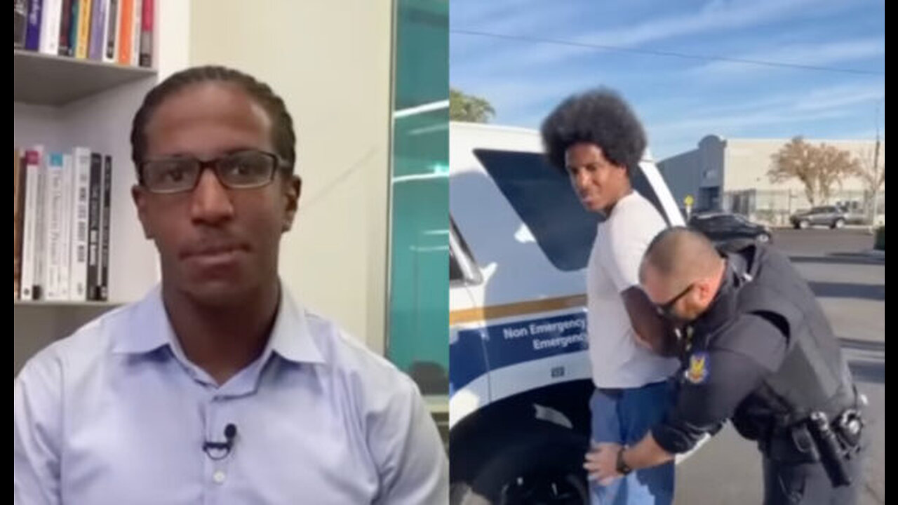 A Black Wall Street Journal reporter is handcuffed by racist cops outside of Bank.