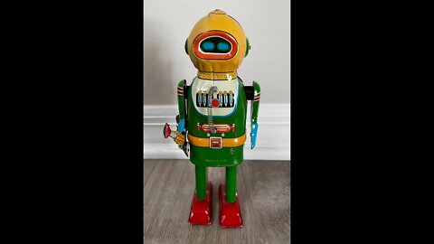 Interplanetary Explorer Tin Wind Up Robot