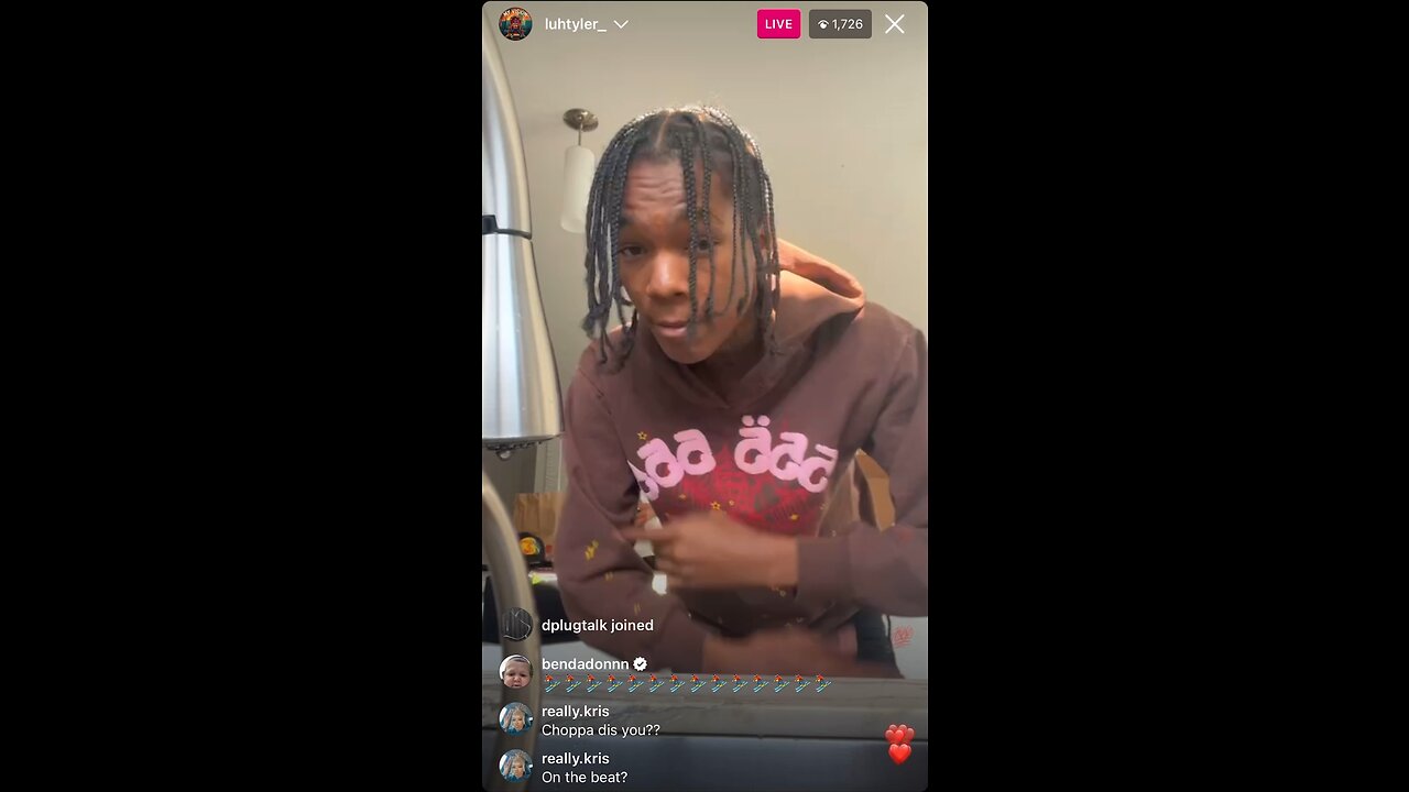 LUH TYLER IG LIVE: Luh Tyler Chilling at The Crib And Spits Hot Freestyle On Live (22/04/23)