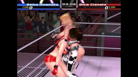 Rumble Roses - Reiko vs Dixie - First to do submission wins