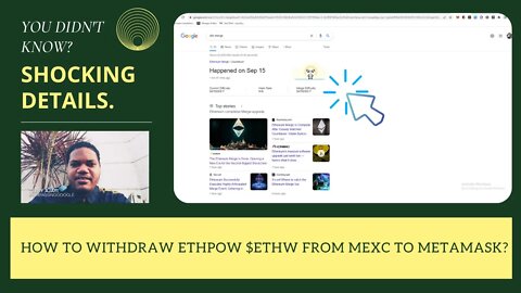 How To Withdraw ETHpow $ETHW From Mexc To Metamask?