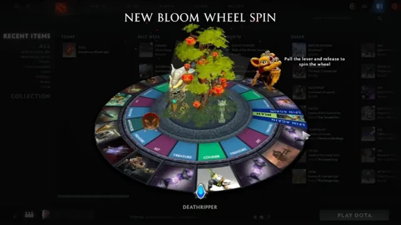 Dota 2 New Bloom 2020 Event Free wheel spin from Ang Pao opening!!!