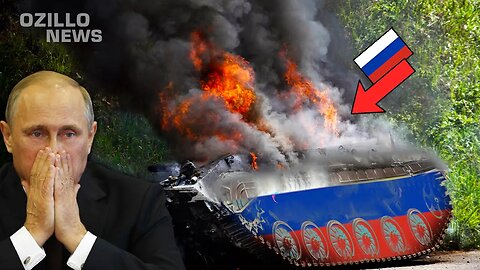 Destructive attacks! The Ukrainian army is destroying Russian tanks one by one!