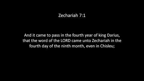 Zechariah Chapter 7