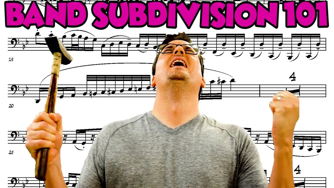 Basics of SUBDIVISION!!! BAND 101 with Ding for Wind Band and Concert Band Musicians