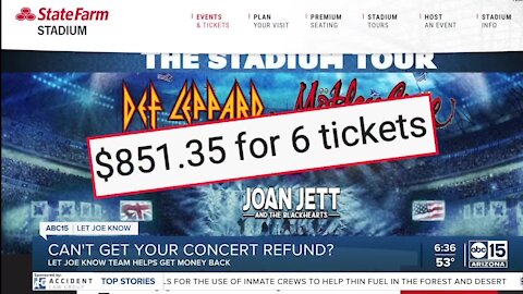 Can't get concert refund? Our team helps get your money back