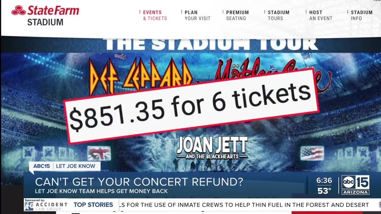 Can't get concert refund? Our team helps get your money back