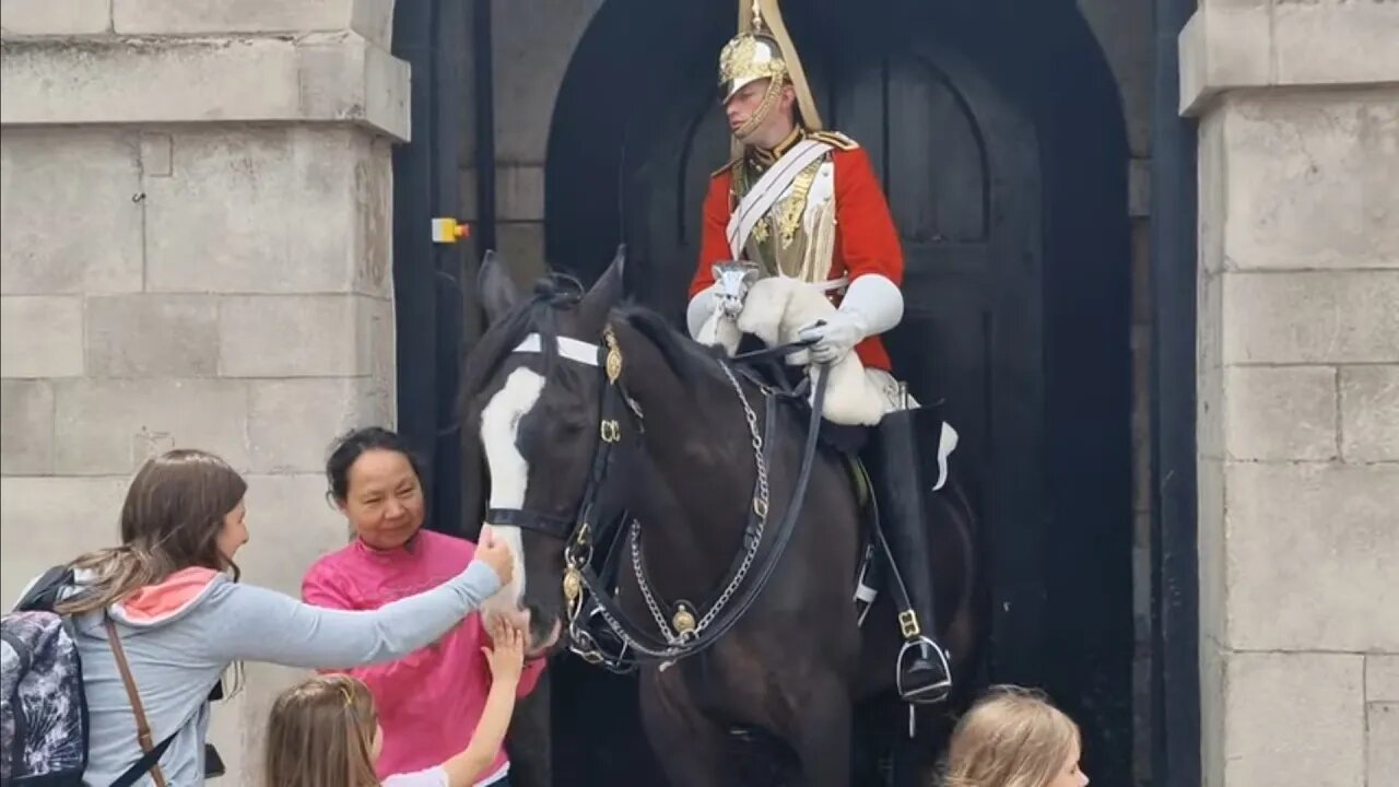 She gets told not to hold the reins nicely then come back and does it again no shout #thekingsguard